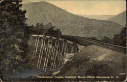 Frankenstein Trestle, Crawford Notch Postcard