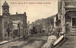 Front Street - Fire Station at left Front Street - Fire Station at left