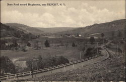 State Road toward Binghamton Deposit, NY Postcard Postcard