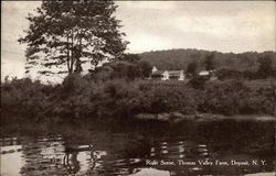River Scene, Thomas Valley Farm Postcard