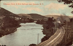 Delaware River & Erie Railroad Postcard