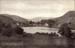 River Scene Postcard