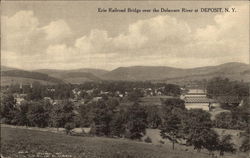 Erie Railroad Bridge over the Delaware River Postcard