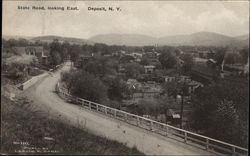 State Road, Looking East Deposit, NY Postcard Postcard