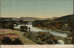 Erie Rail Road Bridge over the Delaware River Deposit, NY Postcard Postcard