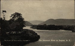 The Delaware River Deposit, NY Postcard Postcard