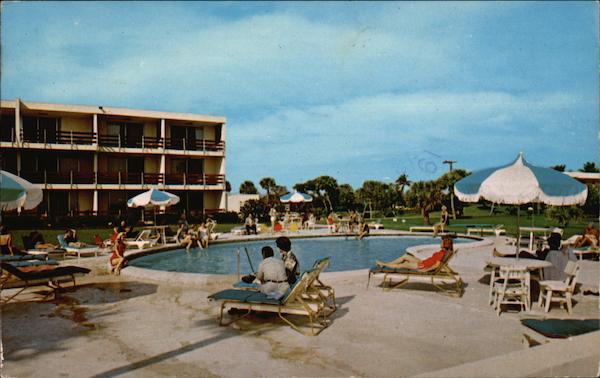 Poolside at the Holiday Inn Palm Beach Florida