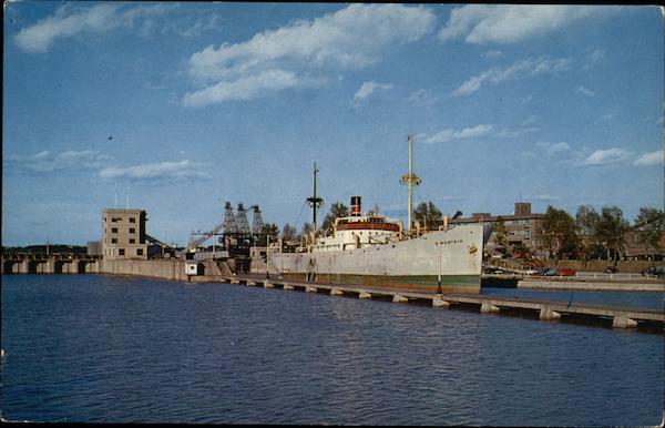 The Welland Ship Canal Port Colborne ON Canada Ontario