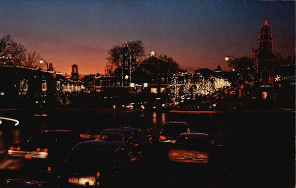 Looking West From J.C. Nichols Parkway and 47th Street Kansas City Missouri