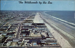 Wildwood Cresta Beach Looking North Wildwood-by-the-Sea, NJ Postcard Postcard
