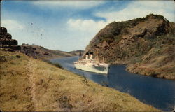 Gaillard Cut Panama Canal, Panama Postcard Postcard