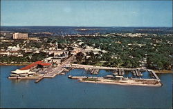 Aerial View of City Postcard