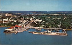 Aerial View of City Dunedin, FL Postcard Postcard