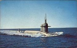 USS Thomas A. Edison SSBN610 Postcard
