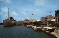 The Waterfront Hamilton, Bermuda Postcard 