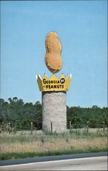 Georgia Peanut Monument Postcard