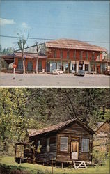 IOOF Hall; Leland Stanford Home Postcard