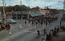 Senior High School Band - Memorial Day Parade, May 29, 1966 Postcard
