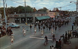 Senior High School Band - Memorial Day Parade, May 29, 1966 Hazel Park, MI Postcard Postcard