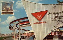 The Monorail - New York World's Fair 1964-1965 1964 NY Worlds Fair Postcard Postcard