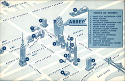 Abbey Hotel New York, NY Postcard Postcard