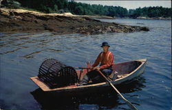 Our Lobsterman; Rock Gardens Inn and Cottages Sebasco Estates, ME Postcard Postcard