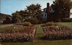 Flower Gardens at Rock Gardens Inn Postcard