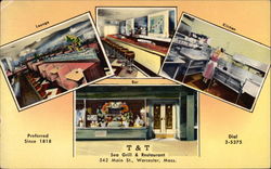 T&T Sea Grill & Restaurant Postcard