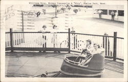 Williams Bros. Midway Concession & "Whip", Whalom Park Lunenburg, MA Postcard Postcard