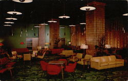 Main Lobby, YMCA Hotel Postcard