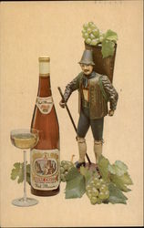 Rhine Castle Wine Postcard