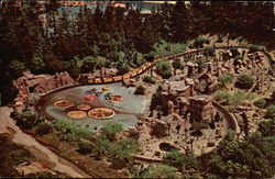 Aerial View of Disneyland Anaheim, CA Postcard Postcard