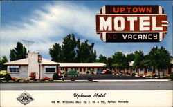 Uptown Motel Fallon, NV Postcard Postcard