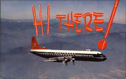 Lockheed Jet Powered Electra - Northwest Orient Airlines Postcard