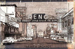 Virginia Street Reno, NV Postcard Postcard