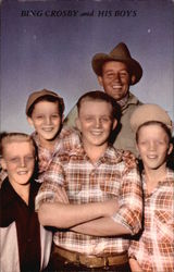 Bing Crosby and his boys Actors Postcard Postcard