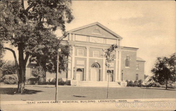 Isaac Harris Carey Memorial Building Lexington Massachusetts