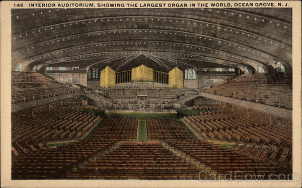 for size stamp Showing in Organ the Interior the Auditorium, Largest for size stamp Showing in Organ the Interior the Auditorium, Largest