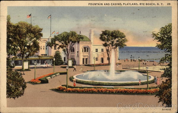 Fountain and Casino, Playland, Rye Beach New York