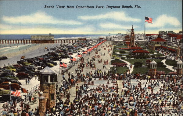 Beach View from Oceanfront Park Daytona Beach Florida