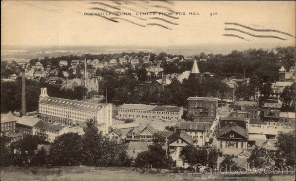 Town Center from Fox Hill Rockville Connecticut