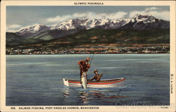 Olympic Peninsula; Salmon Fishing Port Angeles Washington