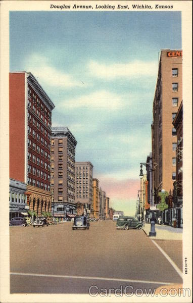 Douglas Avenue Looking East Wichita Kansas
