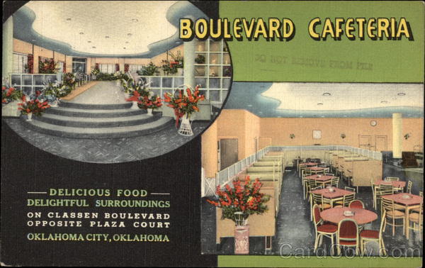 Foyer and Dining Area, Boulevard Cafeteria Oklahoma City