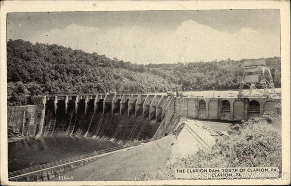 The Clarion Dam, South of Town Pennsylvania