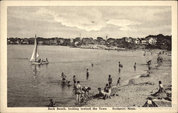 Back Beach Looking Toward Town Rockport Maine
