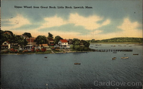 Upper Wharf from Great Neck, Little Neck Ipswich Massachusetts