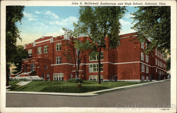 John A. McDowell Auditorium and High School Ashland Ohio