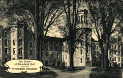 The Tower of Blanchard Hall, Wheaton College Postcard