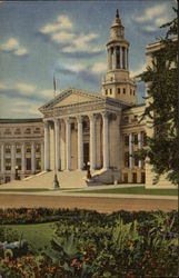 Vista Of The City And County Building From The Civic Center Postcard